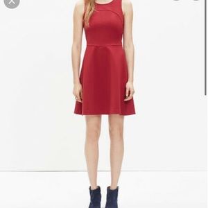 Madewell fit and flare red dress. Size 4